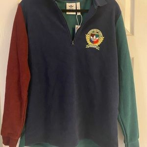 Adidas crest polo multi-colored